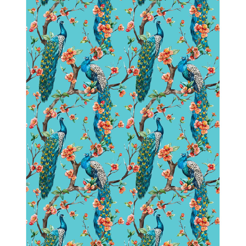 Veliandi 7m x 75cm Wallpaper Roll, Teal