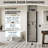 24-25" W x 72" H Frameless Shower Door, Pivot Shower Glass Doors with 1/4" (6mm) Clear SGCC Tempered Glass, Matte Black Swing Shower door out of Plumb Adjustability-101288537