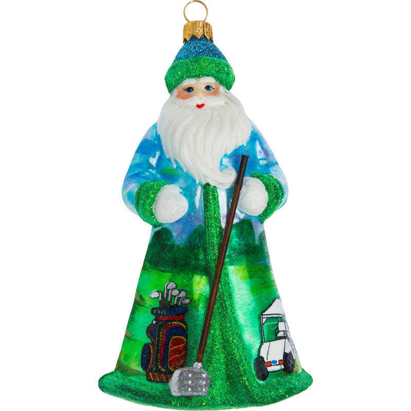 Golfing Glitterazzi Santa