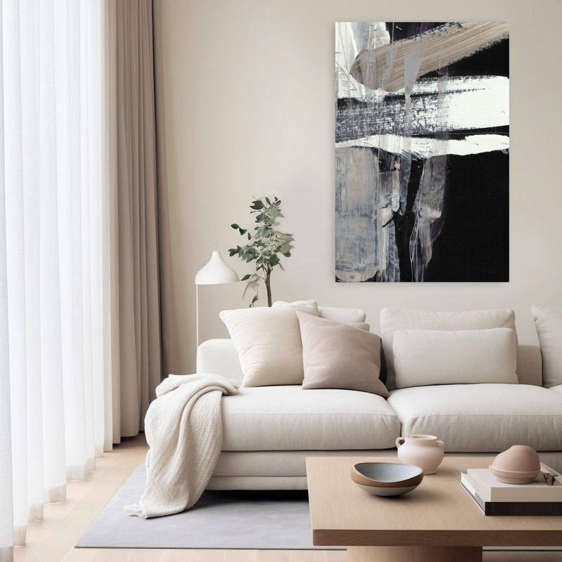 Art contemporain contemporain abstrait, H 60 po x l 40 po