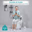 Siège de toilette surélevé avec poignées, siège de toilette surélevé pour personnes âgées et handicapées, support 300 lb