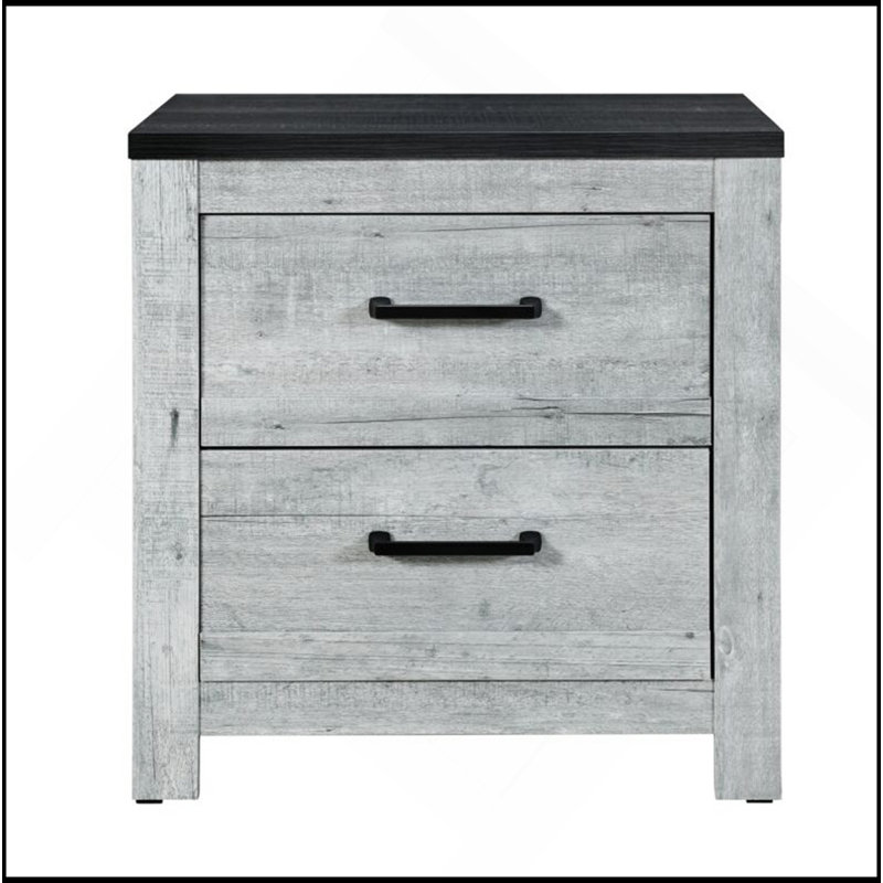 Table de chevet gris délavée