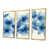 Toile avec cadre flottant or