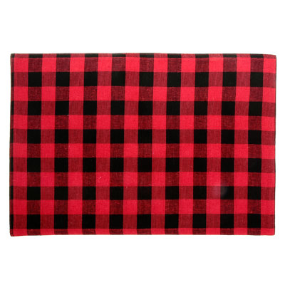 Minerva Cotton Plaid Rectangle Placemat