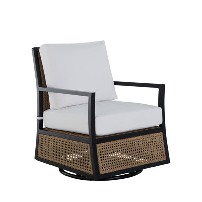 Fauteuil oscillant en aluminium et cannes Bermuda
