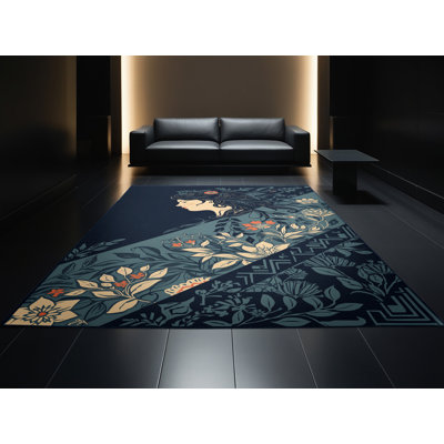 Tapis gris bohème lavable à la machine Pittman