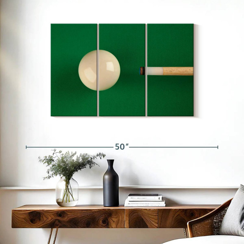 Billard américain, H 24 po x l 38 po