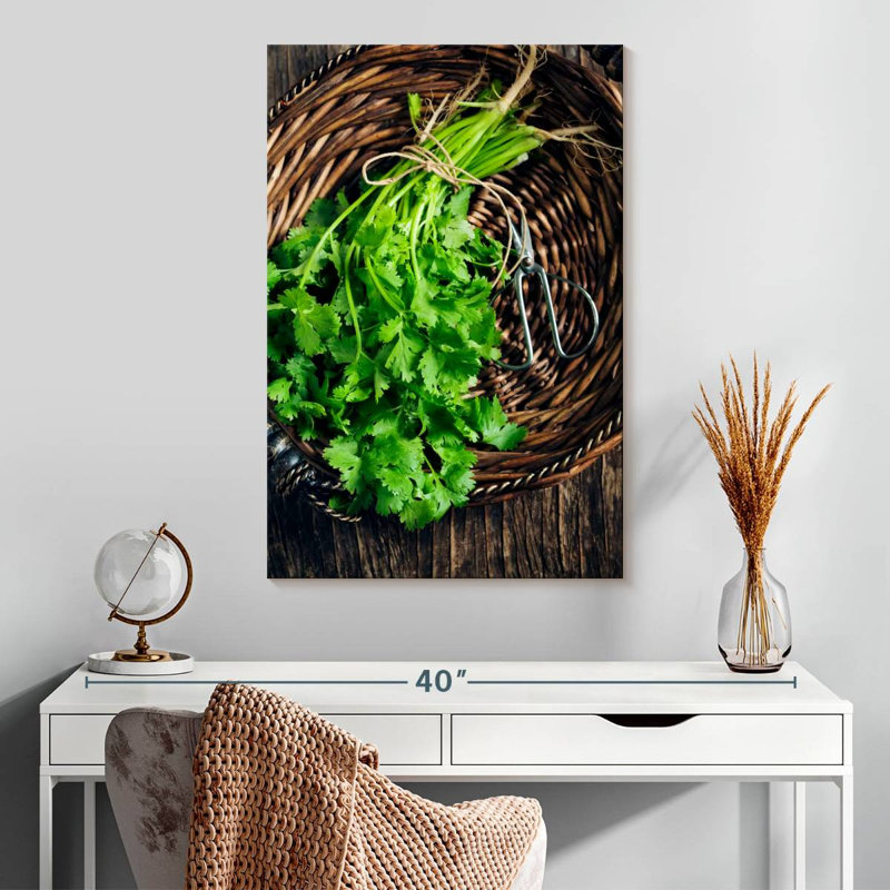 Harnek Bunch Of Cilantro, 30" H x 20" W