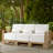 Darren 80.5"W Coastal Solid Wood 3-Seat Patio Sofa with Adjustable Backrest