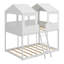 Woodbunk Bed With Roof,Window,Guardrail,Ladder-2083181671