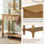 Console d'entrée Natural Collection Daisy, table d'appoint Classic Silhouette