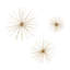 Ensemble de décoration murale en métal 3D Long Spike Starburst Home-607930467