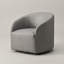 Fauteuil pivotant 100% cuir véritable-630107207