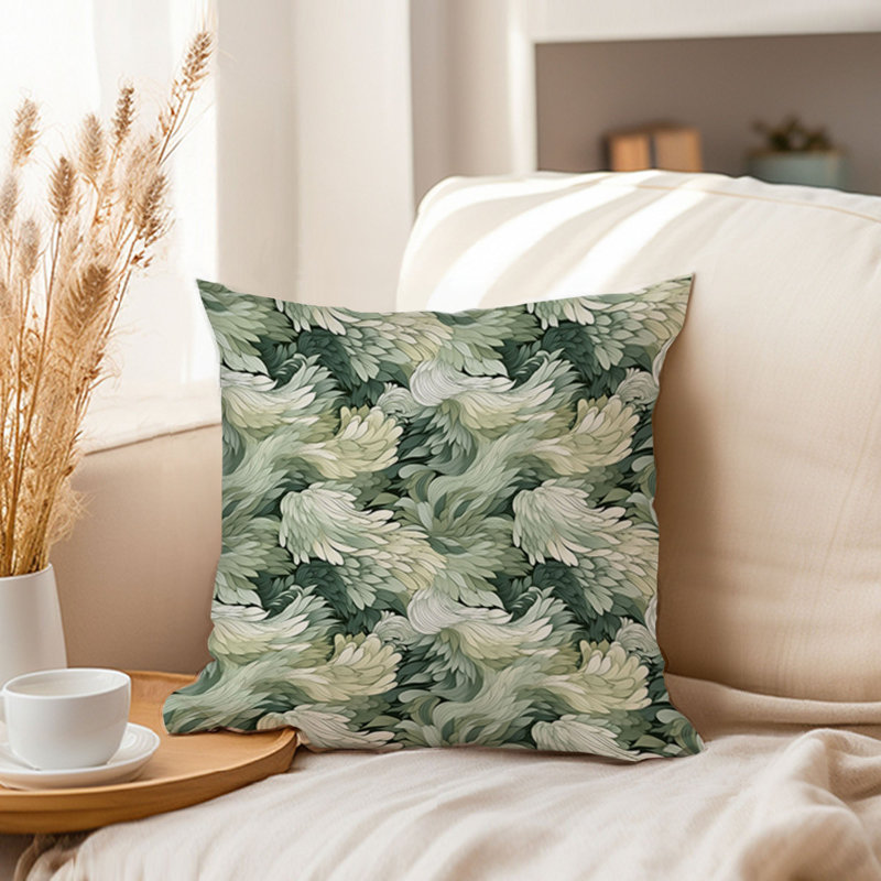 Botanical Abstract Botanical Pattern II Plants Modern, 20" H x 20" W