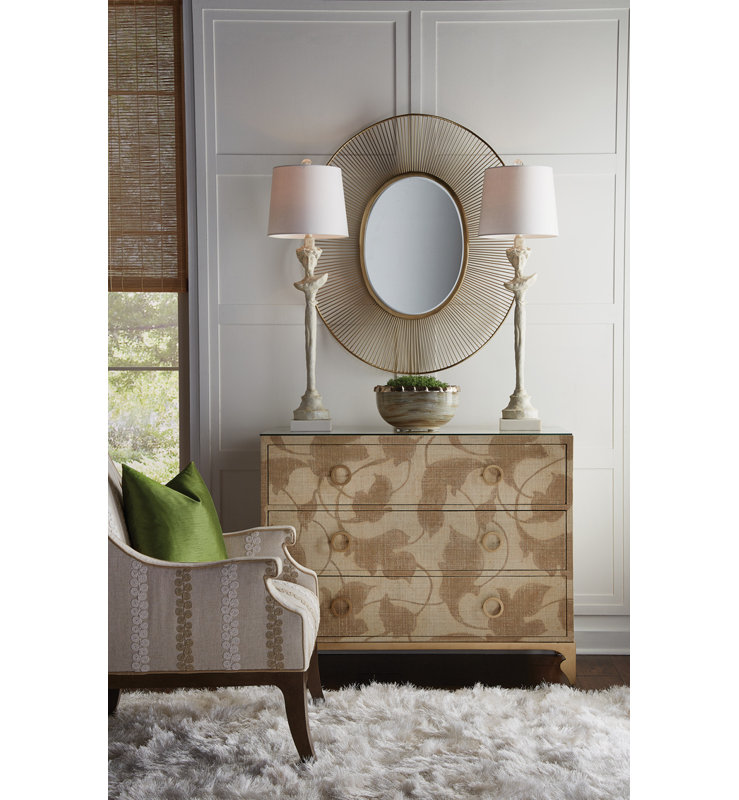 Luton Oval Metal Beveled Wall Mirror