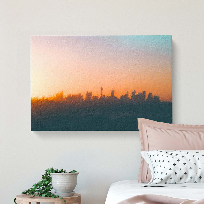 The Sydney Australia Skyline - Wrapped Canvas, 40cm H x 60cm W x 3cm D