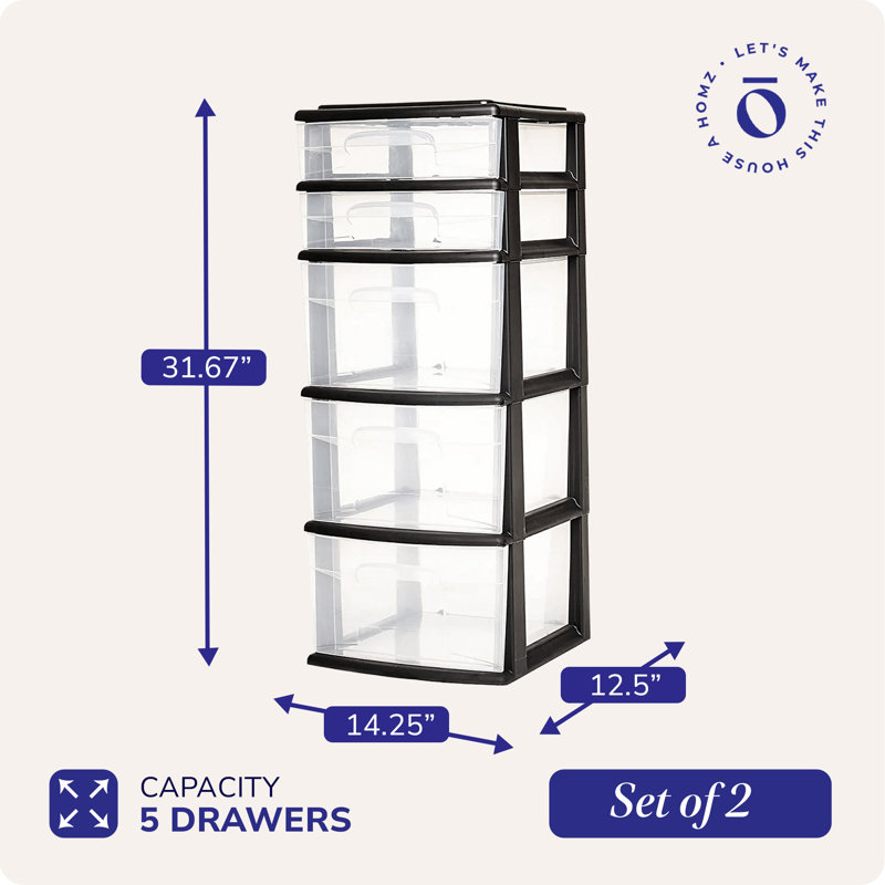 5 Drawer Storage Drawer