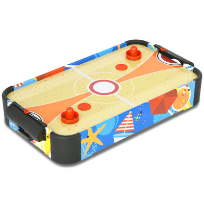 RayChee 24 Table Top Air Hockey Table Mini Tabletop Air Hockey Game