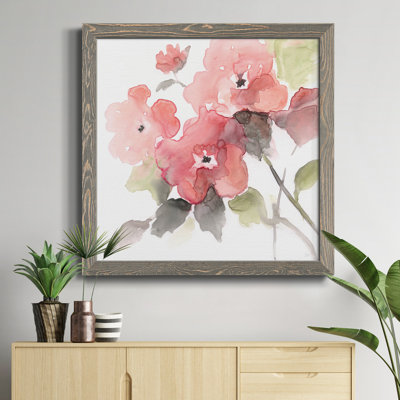 Spectre floral - peinture sur toile encadrée