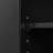 Adjustable Mdf Cabinet Elegant Black Home Organization
