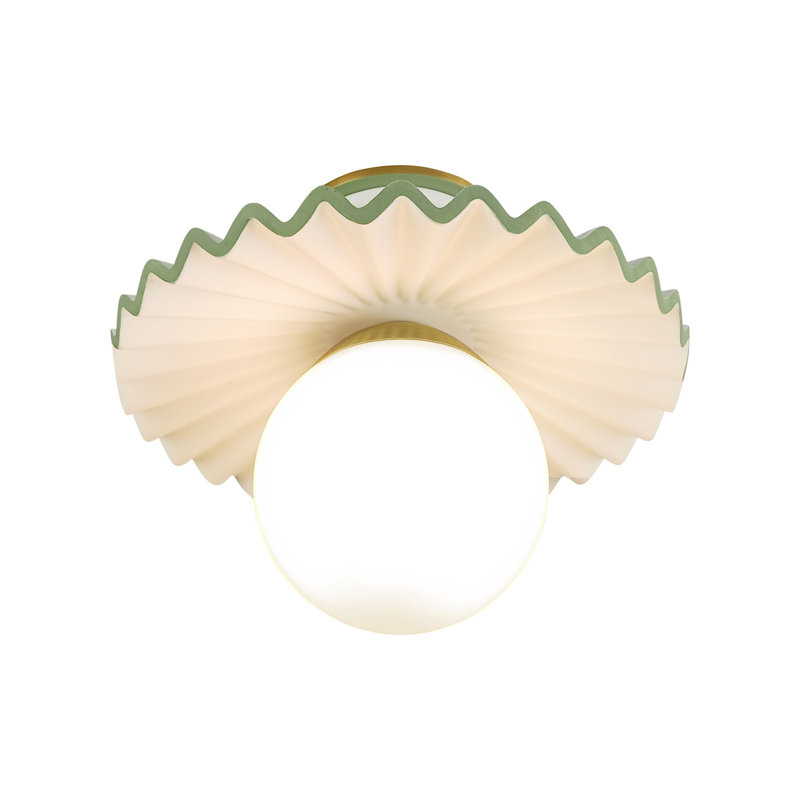 Amanda Lindroth Fancy Ruffle Flushmount