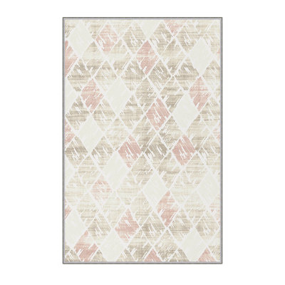 Stylish Hall Carpet (39.4 x 78.7 inches), 100% Polyester, 0.3 in Pile Height | Antibacterial, Non-Slip Underside, Machine Washable | 3D Digital Printed Design, Durable & Soft for Home Décor