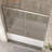 56"-60"W x 58"H Semi-Frameless Tub Door with Tempered Glass-101006372