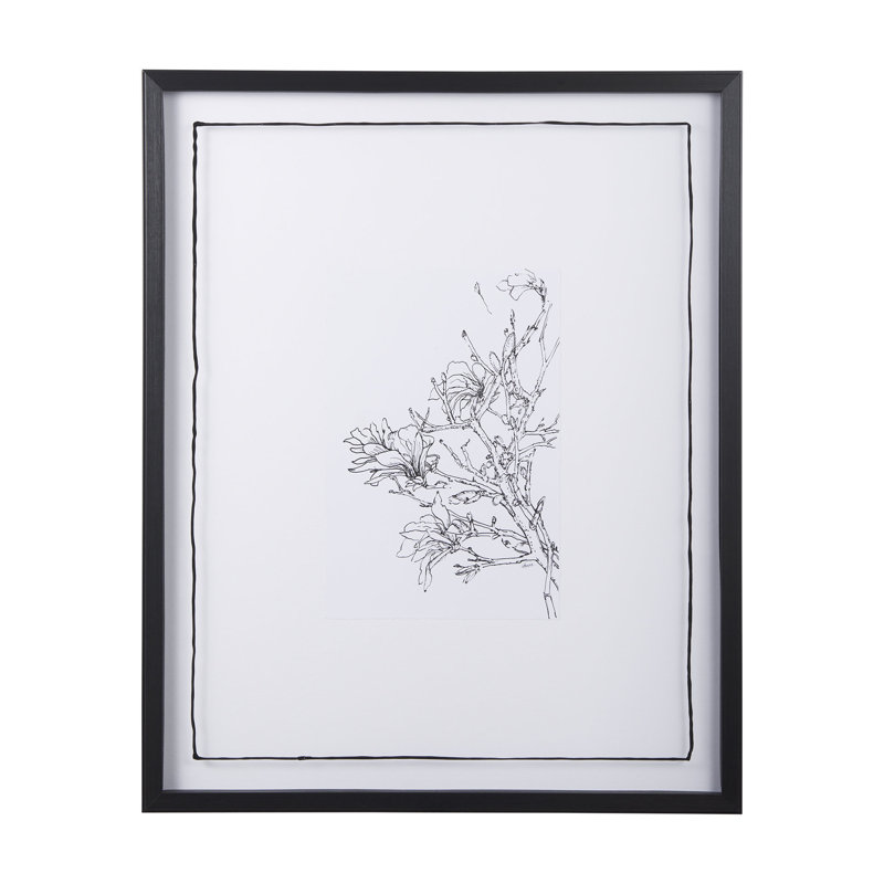 Spring Blooming VI a Hand Embelished Textured Framed Art Print Matted under Glass