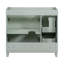 Meuble-lavabo vert 36 po, lavabo non inclus