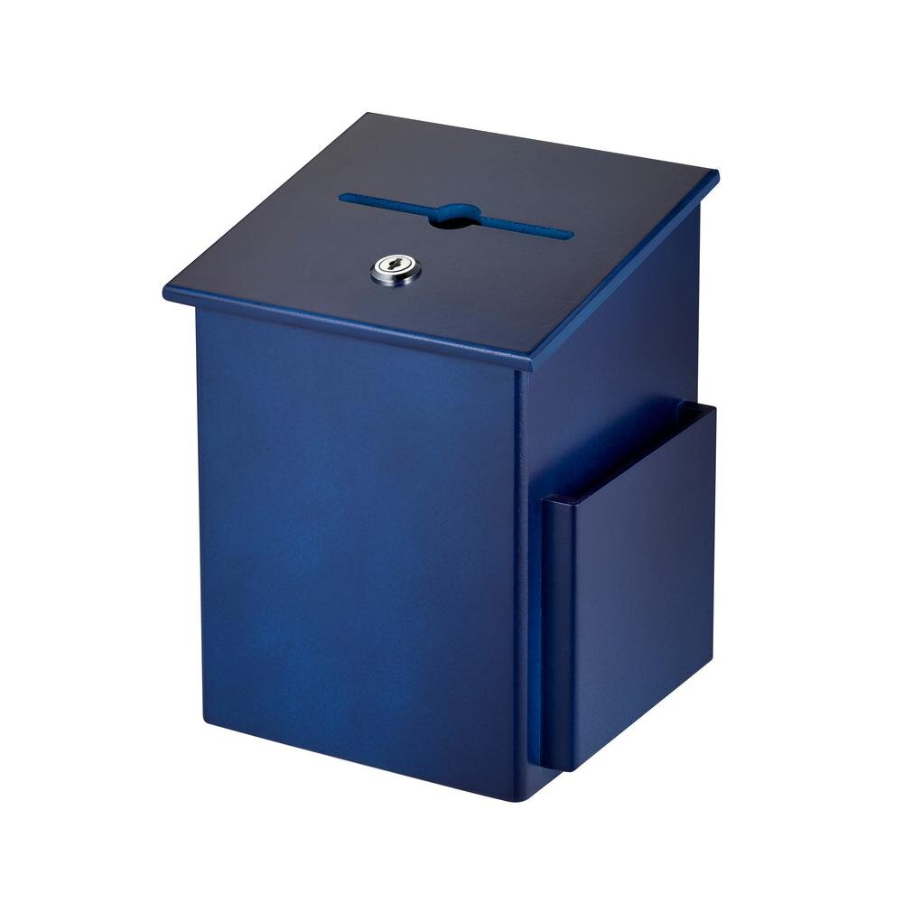 AdirOffice Squared Wood Locking Suggestion Box, With Suggestion Cards ...