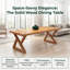 Solid Wood Dining Table For Small Homes: Rectangular Dining Table For The Living Room-980014053