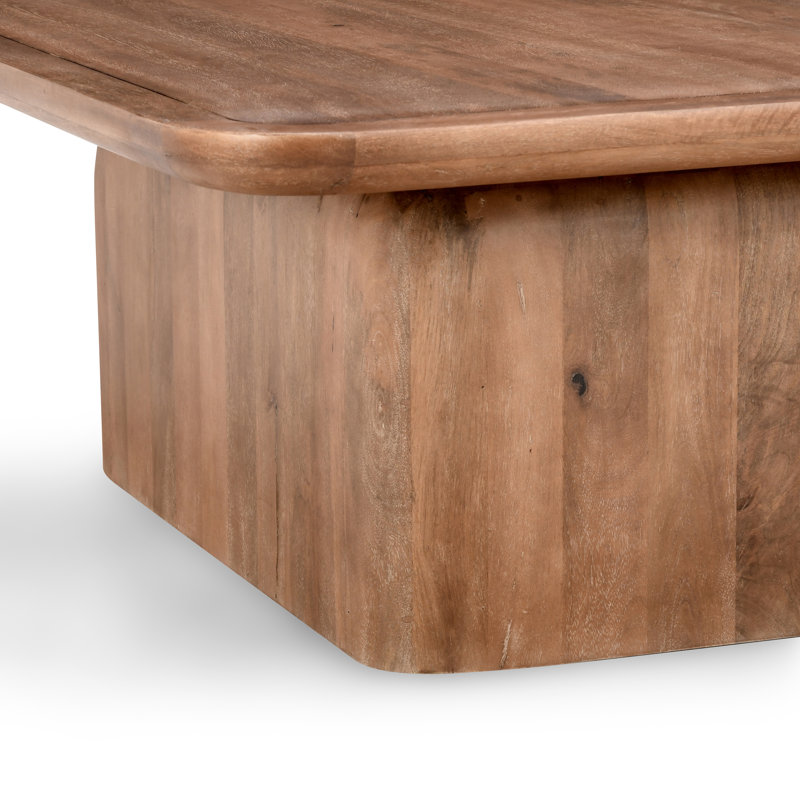 Bergholt Solid Wood Block Coffee Table