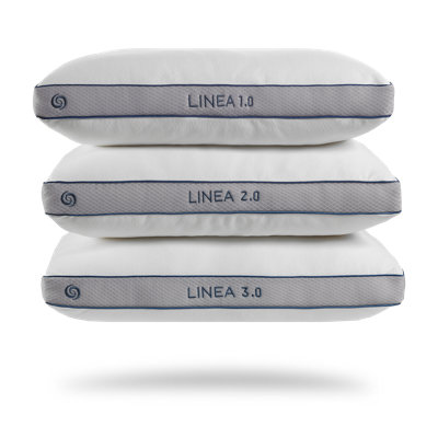 Bedgear Linea Performance Pillow - Plush Support Pillow for Neutral / Warm Sleepers