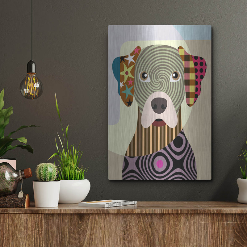 "Rhodesian Ridgeback" par Lanre Adefioyue, H 16 po x l 12 po