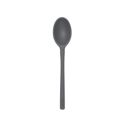 Tovolo Flex-Core Small Deep Spoon All Silicone for Stirring and Serving, Charcoal