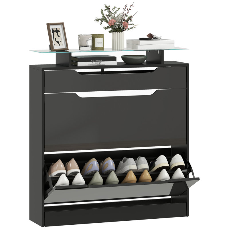 16 Pair Shoe Storage Cabinet