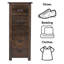 Somerville 5 Drawer narrow chest of drawers