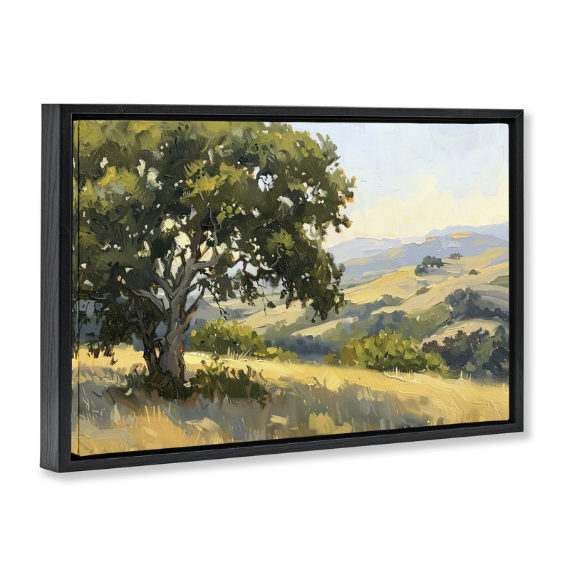 Cadre flottant sur une colline, design par LSR Creative Studio, Cadre flottant noir de jais, H 17 po x l 25 po