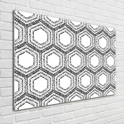 Geometric Background - Unframed Art Prints on Glass