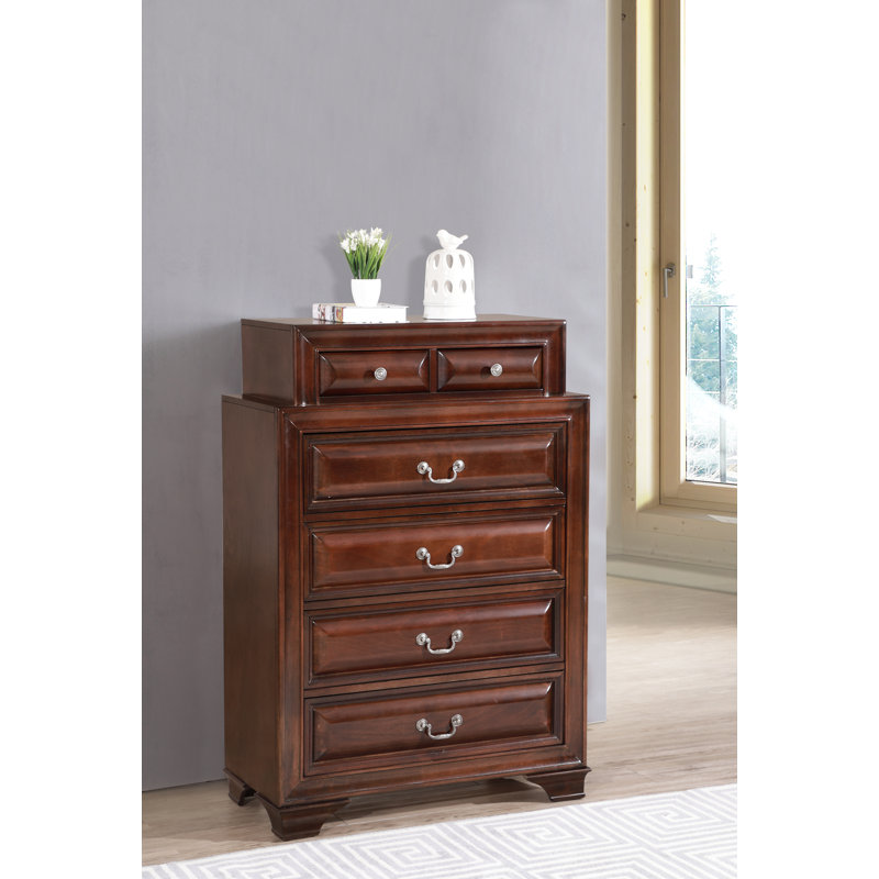 Charline 36'' W 6 - Drawer Dresser, Cappuccino