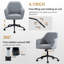 Velvet Fabric Swivel Office Chair-1904605651