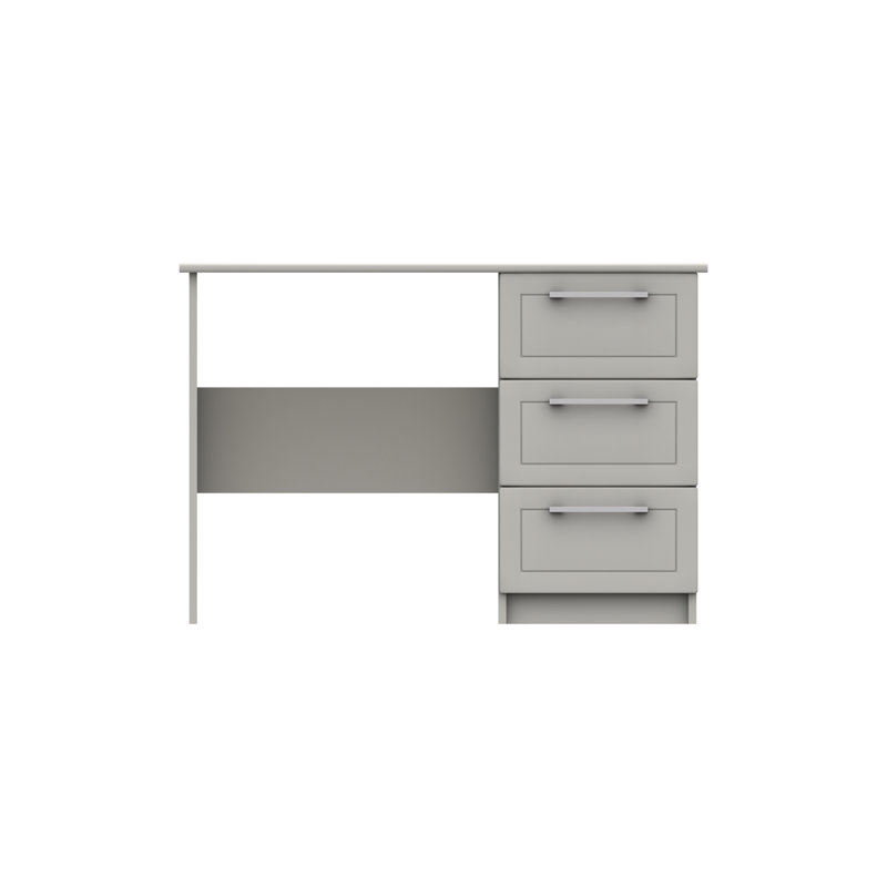 Allenna Dressing Table, Light Grey Gloss