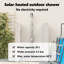 Outdoor Solar shower Black PVC and Aluminium Shower Cylindrical Heated