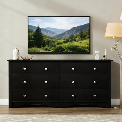 Commode double 6 tiroirs Angelynn
