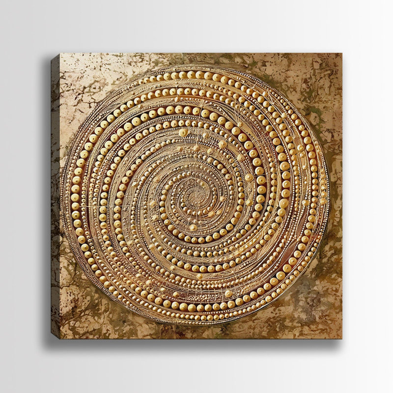 Peinture décorative sur toile, 27.6" H x 27.6" W