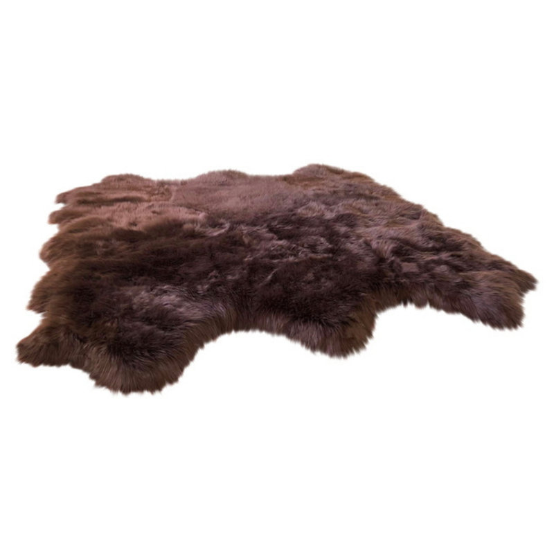 Tapis brun foncé Whisenhunt, Nouveauté 6 pi x 6 pi