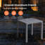 Table d'appoint carrée en aluminium-371539569