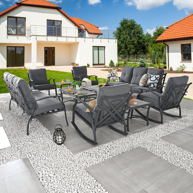 10-Piece conversation set, Dark Gray