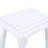 White Pu Wood End Table For Lawn, 18.69 - Inch High, Easy To Assemble And Use Patio, 19 Long, Clean-1623064500