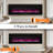 50" Electric Fireplace Inserts In-wall Recessed Fireplace Heater with Colorful Flame &Fuel